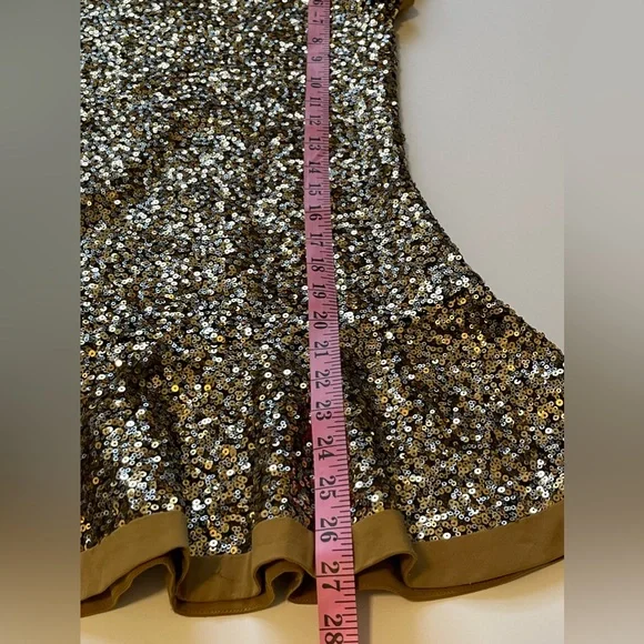 AMERICAN GIRL GOLDEN SPARKLE BLOUSE TUNIC SZ.S(14-16) Great Condition. - Picture 2 of 4